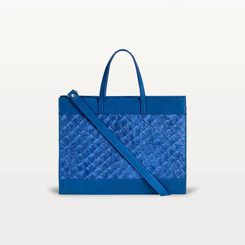 Everyday Crossbody Bag  Cobalt Textured Exterior