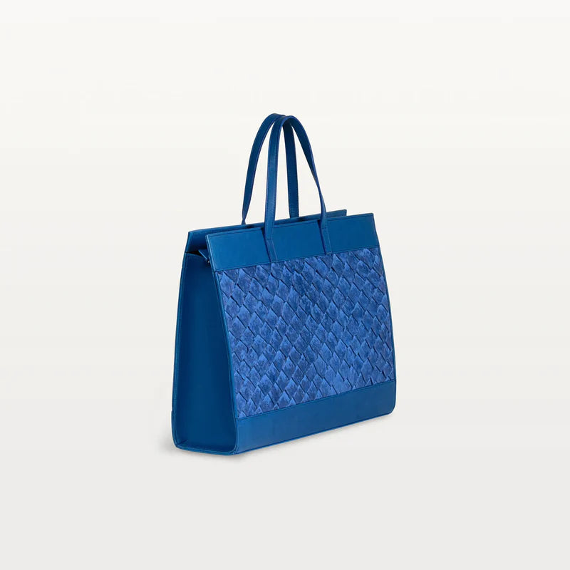 Everyday Crossbody Bag  Cobalt Textured Exterior