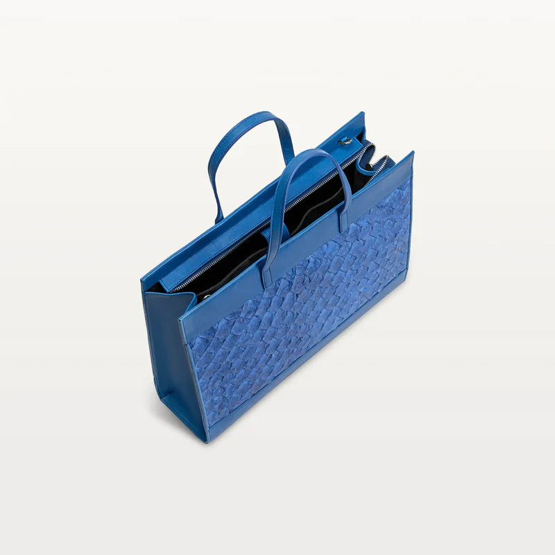 Everyday Crossbody Bag  Cobalt Textured Exterior
