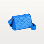 Lola Crossbody Bag  Blue Textured Finish