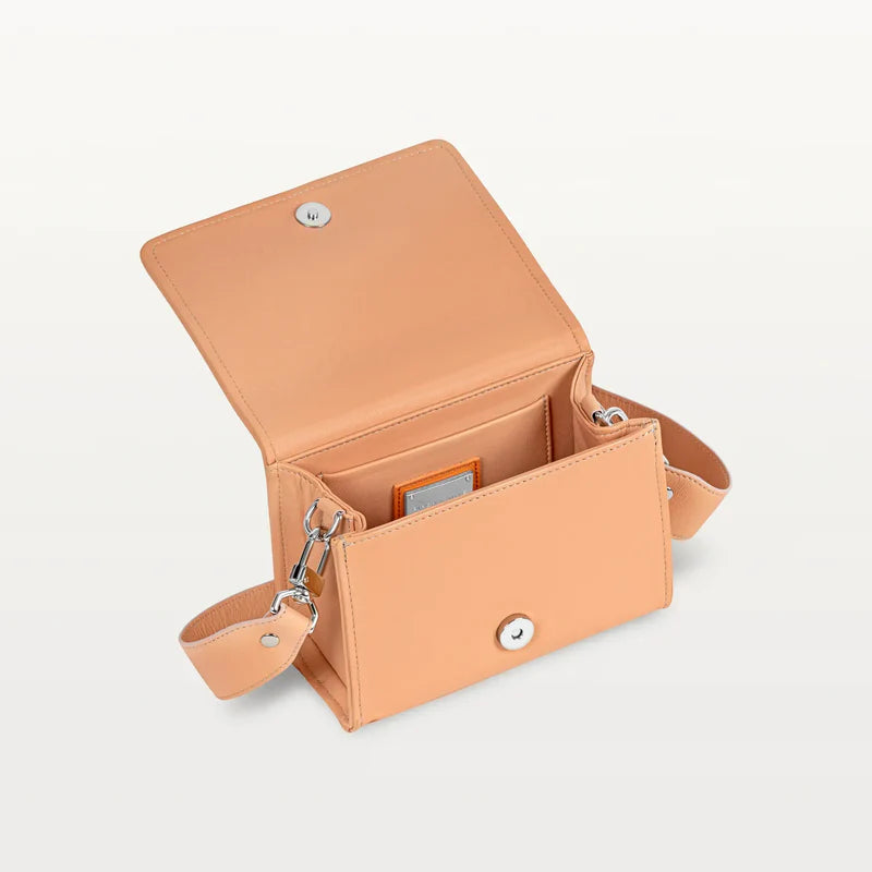 Lola Crossbody Bag  Textured Exterior Pink