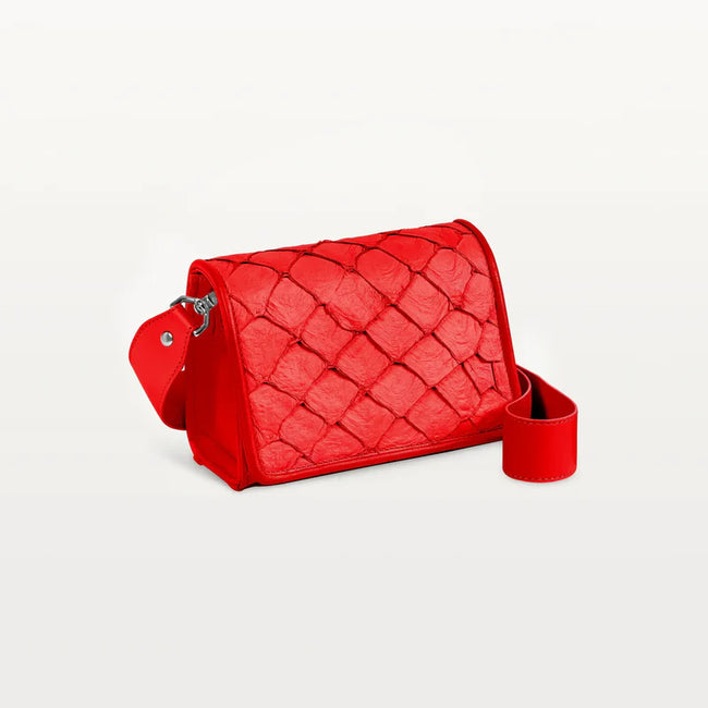 Lola Crossbody Bag Textured Exterior Rouge Main Image