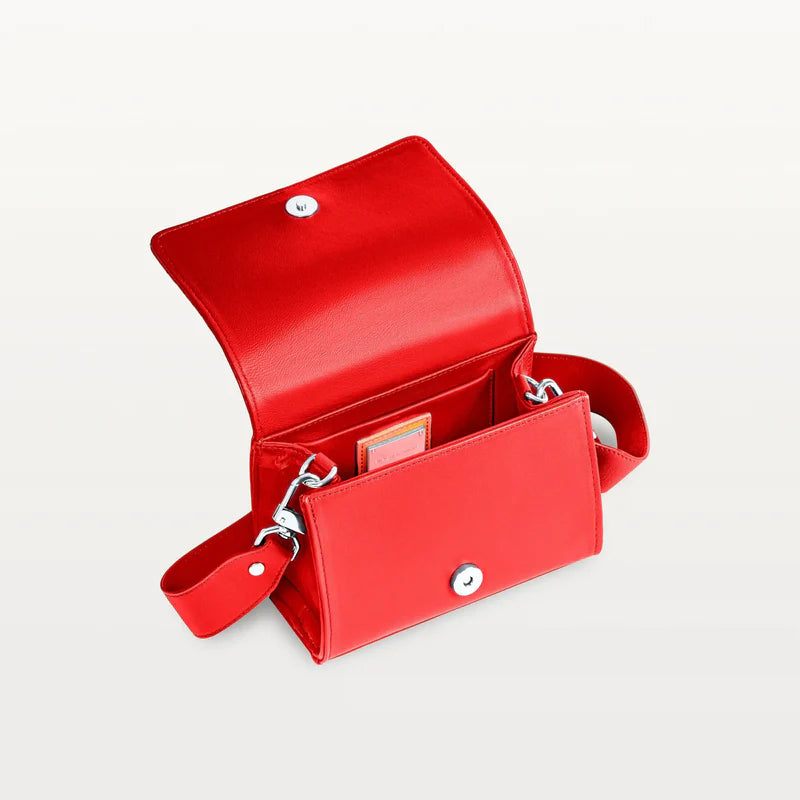 Lola Crossbody Bag Textured Exterior Rouge